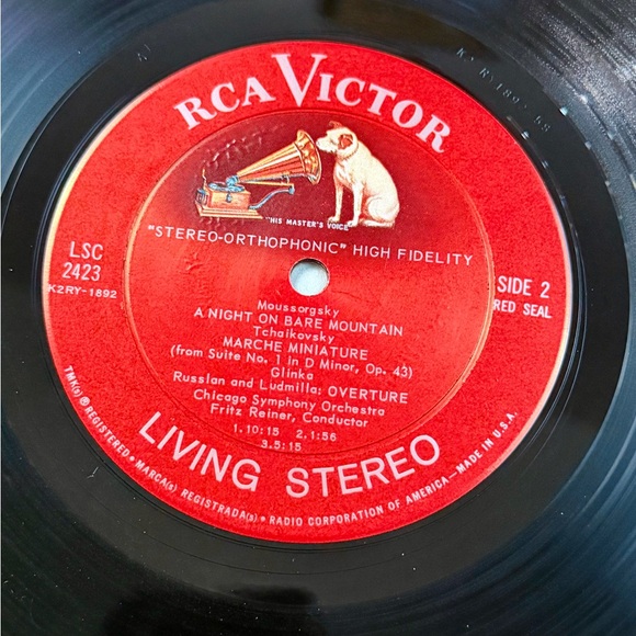 RCA VICTOR LSC-2423 Shaded Dog 1st Press Fritz Reiner Chicago Symphony Living St - Picture 5 of 8